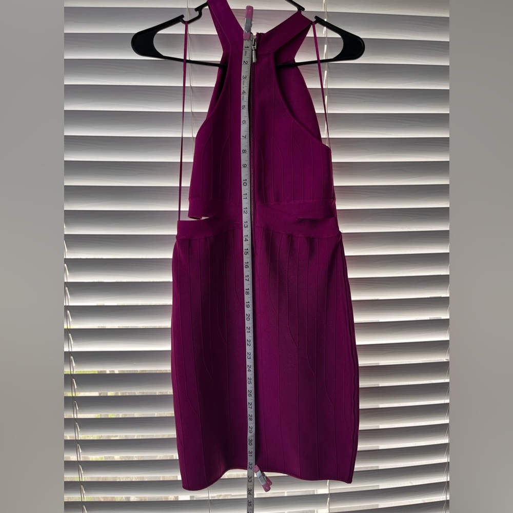 NWT, Guess Brand, Fuchsia, Halter, Body Con style, short, Mini Dress - Picture 12 of 13